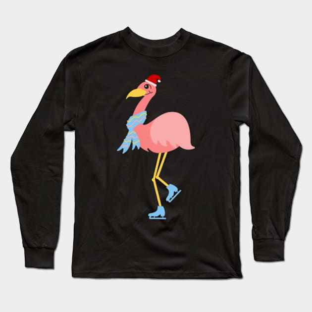 Christmas stork Long Sleeve T-Shirt by Vakian